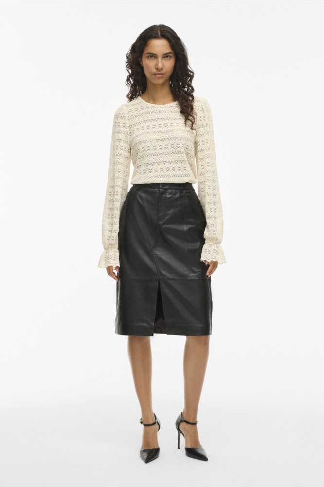 VICHIKKA L/S LACE TOP /LC 14114075 BIRCH